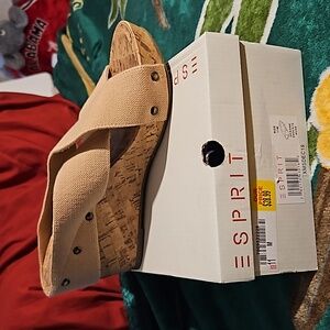 Espirit wedge sandles.. size 11, nude color